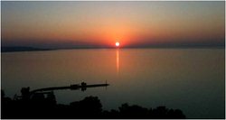 Photo: View to the lake on the last night